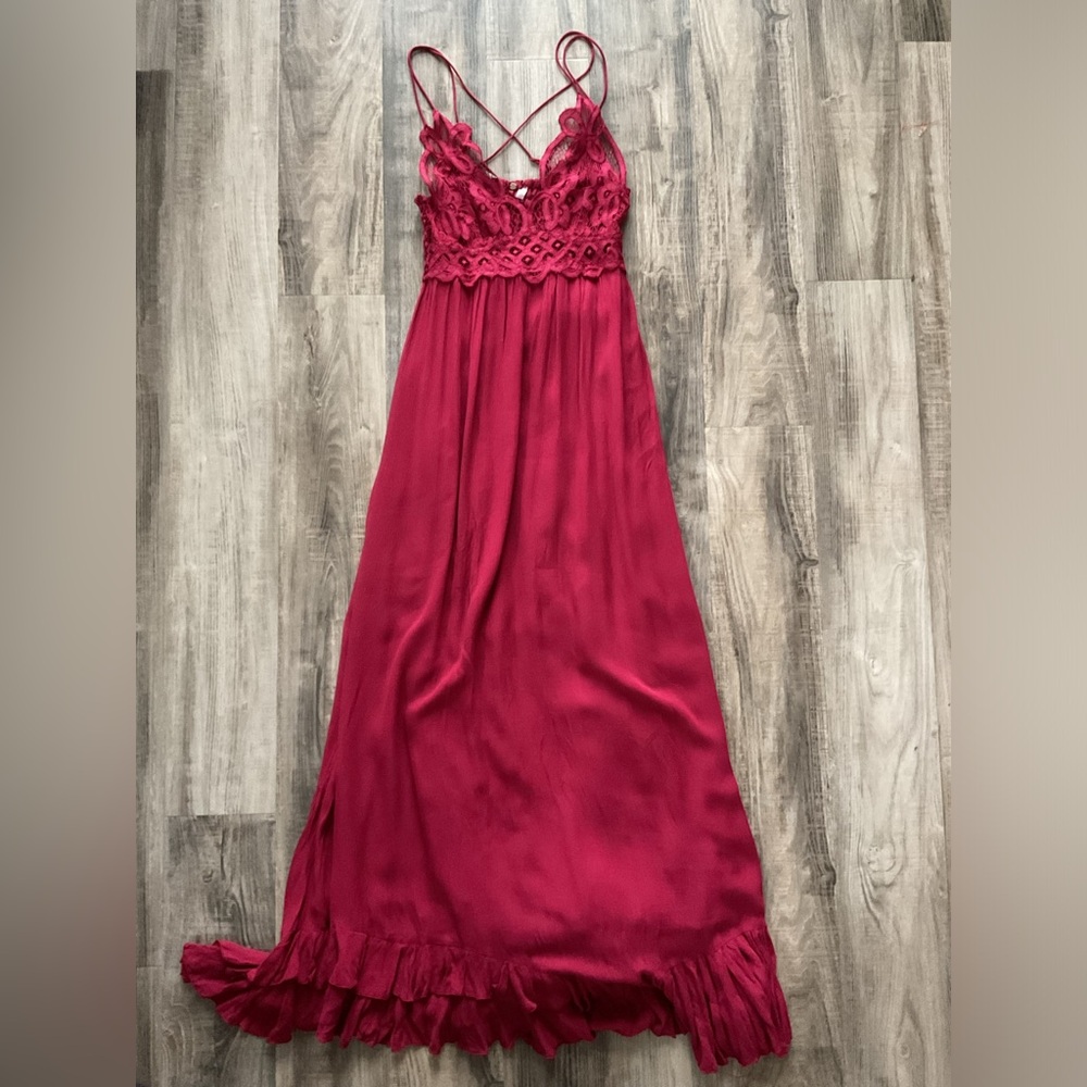 Free People Adella Maxi Slipdress size small - Picture 2 of 6